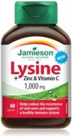 Sealed- Jamieson Lysine + Zinc & Vitamin C 1000mg