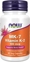 Sealed- NOW FOODS MK-7 Vitamin K-2 100mcg