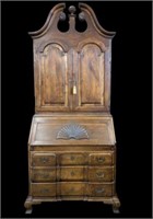 Chippendale Style Secretary Desk / Bookcase.