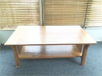 Oak Arts and Crafts Style Coffee Table