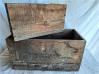 Wooden Boxes, Remington Ammo, Trojan