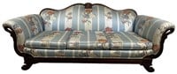 Solid Wood Upholstered Sofa Circa 19th Century