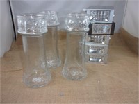 5 Led Lights/3 Red Lobster Glasses