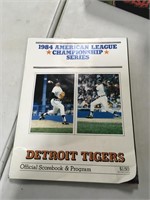1984 ALCS Detroit Tigers Program