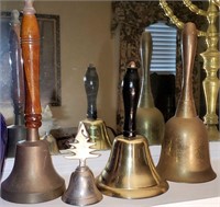 Lot of four vintage bells