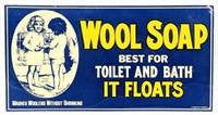 Wool Soap SST Embossed Sign