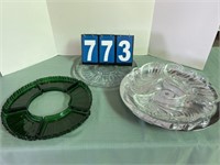 (2) Divided Serving Platters
