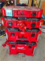 Brand New Milwaukee 4 pc, Packout boxes