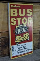 National Bus Stop Sign