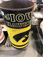 Iowa Hawkeyes waste can, 19.5T