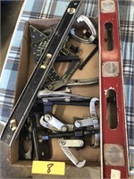 LEVELS ,CLAMPS & CUTTER LOT