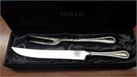 Silver plate carving set by Towle