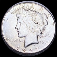 1927-S Silver Peace Dollar ABOUT UNCIRCULATED