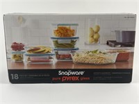 NEW 18 Piece Pyrex Snapware Set