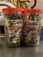 2 containers of 25 bungy cords