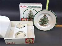 2 Spode Christmas Tree Buffet Sets