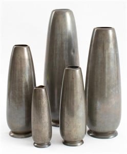 Mid-Century Royal Holland Dutch Pewter Vases, 5