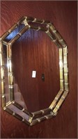 Wall mirror burnished gold tone frame 25in x 33in