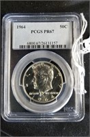 1964 PCGS PR67 Kennedy Half Dollar