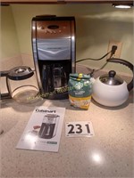 Cuisinart Coffee Maker, Tea Pot, Coffee