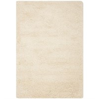 Ivory Shag 9 ft. X 12 ft. Solid Area Rug