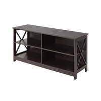 Oxford 47in Espresso Wood TV Stand Fits 46in