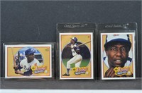 3 Hank Aaron Baseball Heroes cards