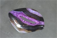 130 Ct. Purple Crystal Onyx Druzy Agate Cabochon