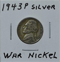 1943 P Silver War Nickel