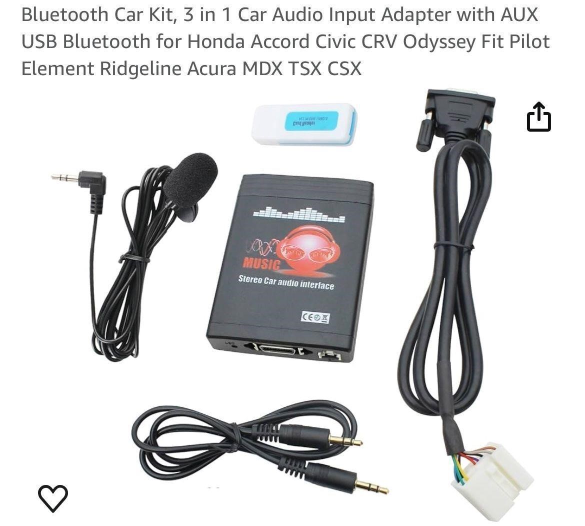 Bluetooth Car Kit, 3 in 1 Car Audio Input Adapter