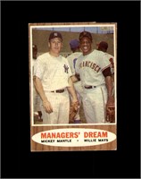 1962 Topps #18 Mickey Mantle/Willie Mays Trimmed