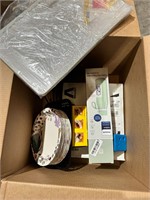 Large box of home goods, kitchen & maintanence