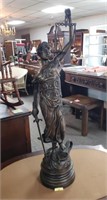 Large Bronze Scale of Justice 37"