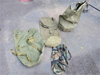 Assorted Army Travel Bags
