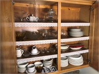 Contents of Kitchen Cabinet , Dishes & More