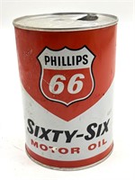 Phillips 66 Oil Quart Can (empty) 5.5”