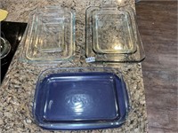 7- Pyrex/ anchor hocking baking dishes