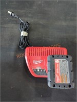 Milwaukee M12 charger and battery only