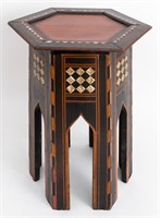 Moroccan Mother-of-Pearl Inlaid Wood Table