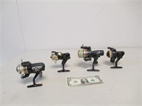 4 Spin Casting Reels - Shimano, Shakespeare,