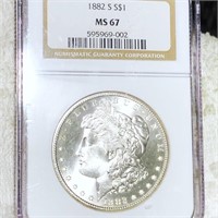 1882-S Morgan Silver Dollar NGC - MS67