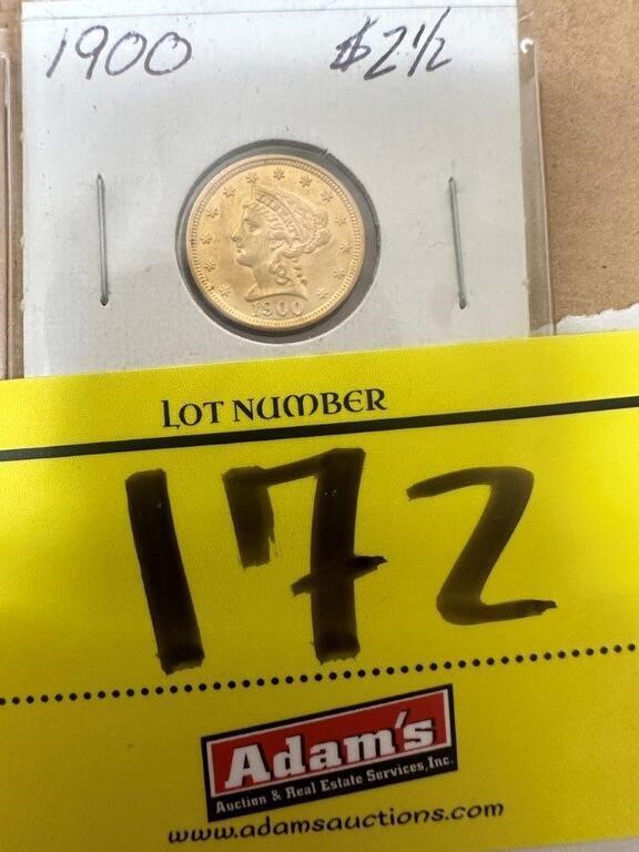 1900 2 1/2 DOLLAR GOLD PIECE