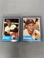 1963 Willie McCovey and Carl Yaz Cards