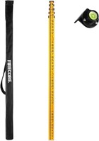Dual Sided Telescoping Leveling Rod with Bubble Le