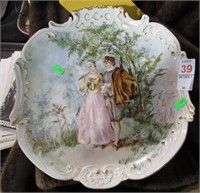 12" LIMOGES PAINTED DISH