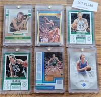 6 LARRY BIRD BASKETBALL TRADING CARDS