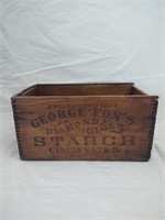 George Fox's Diamond Gloss starch box