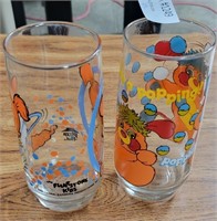 2 CHARACTER DRINKING GLASSES
