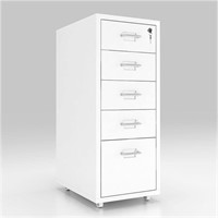 B1316 Mobile Cabinet with 5 Drawers Thickened Meta