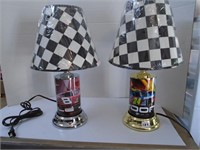 2  17" Dale Earnhard JR Table Lamps